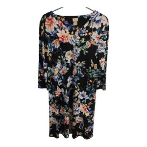 Chico's Long Sleeve Midi Dress Sz 4